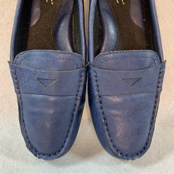 BORN Blue Penny‎ Loafers Sz 6 Academia Preppy New England Coastal Classic - Picture 4 of 11
